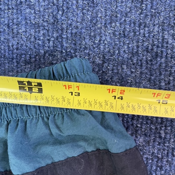 Vintage Stefano Swim Shorts Mens Medium Green Colorblock Mesh Lined Trunks - Picture 6 of 8